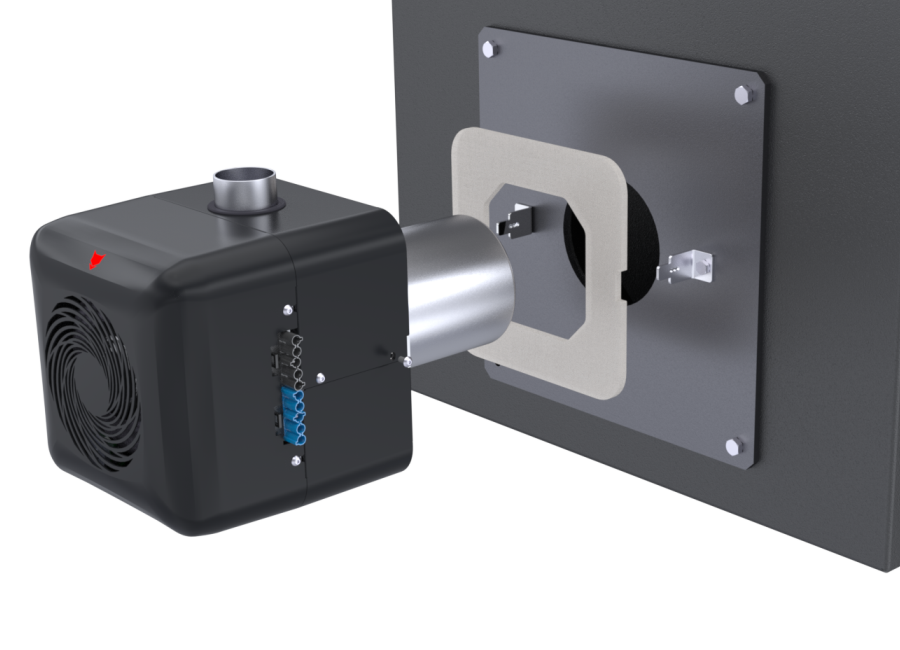 Boiler with PellasX burner - thermal-insulation-from-boiler