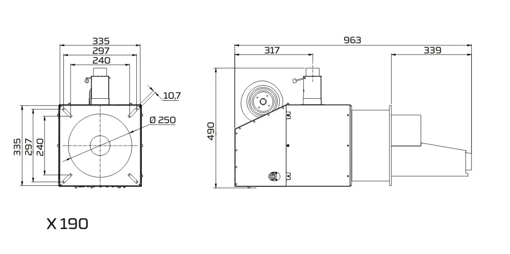 PellasX X 190 burner