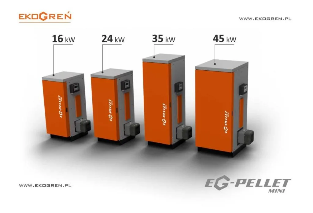 PellasX - EKO GREŃ Pellet Mini с мощност от 16 до 44 kW