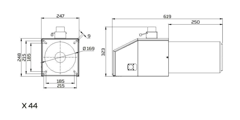 PellasX X 44 burner