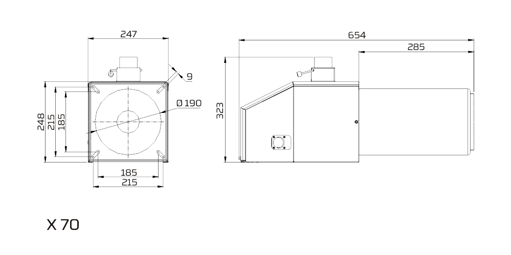 PellasX X 70 burner