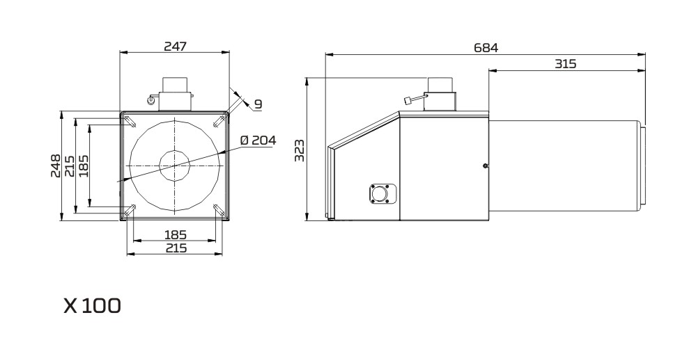 PellasX X 100 burner