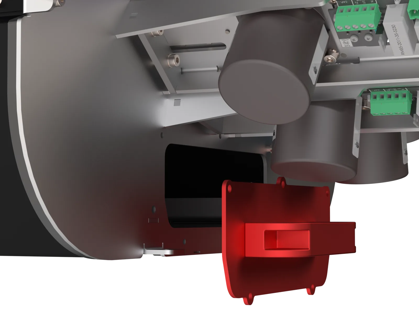 PellasX ECOS 500 - inspection opening for cleaning without burner disassembly